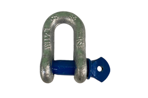 Straight shackle with threaded pin